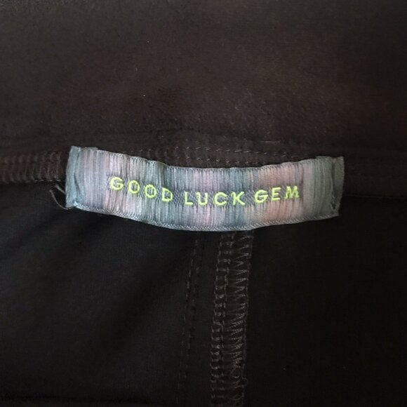 Good Luck Gem Brown Faux Suede Mini Skirt Size Small - Picture 3 of 5